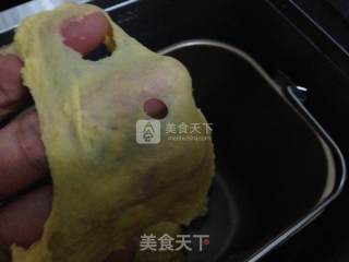 全麦糯米南瓜面包的做法步骤：4