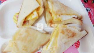 芝士夹蛋吐司的做法步骤：8