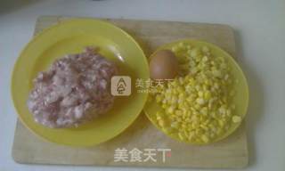 玉米猪肉小烤饼的做法步骤：1