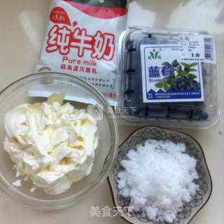 蓝莓冰淇淋的做法步骤：1