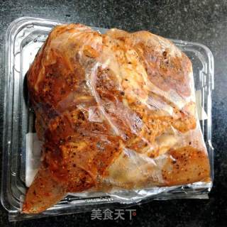 微波炉版法式黑椒烤鸡腿的做法步骤：2