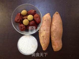 白小厨—红薯桂圆红枣西米糖水的做法步骤：1