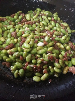 肉末毛豆的做法步骤：7