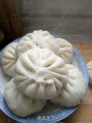 菜心鸡蛋包子的做法步骤：7
