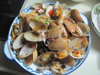 姜葱炒花甲的做法步骤：6