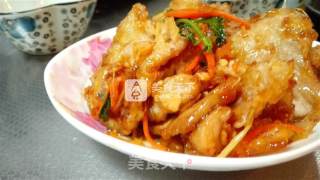 东北那旮旯的锅包肉的做法步骤：16