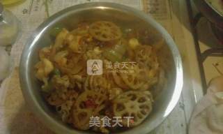 香锅牛蛙的做法步骤：9