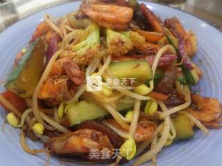 解馋版--------【酱爆鲜虾】的做法步骤：15