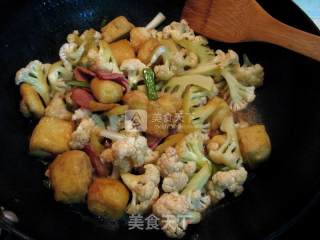 砂锅豆泡菜花的做法步骤：9