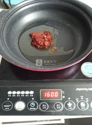 梅花肉炖小白菜冻豆腐的做法步骤：5