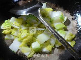 鸭肝炒娃娃菜的做法步骤：7