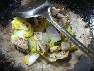 鸭肝炒娃娃菜的做法步骤：12
