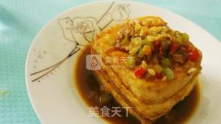 香煎嫩豆腐的做法步骤：11