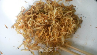 黑芝麻土豆丝的做法步骤：8