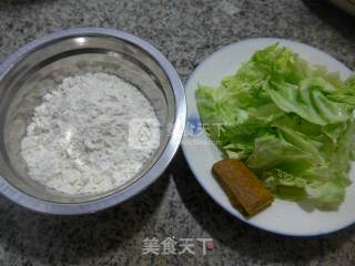 咖喱圆白菜面疙瘩的做法步骤：1