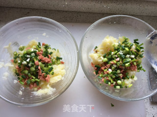 芦笋土豆饼的做法步骤：7