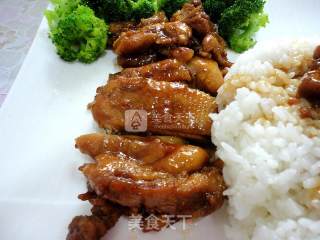照烧鸡腿饭的做法步骤：13