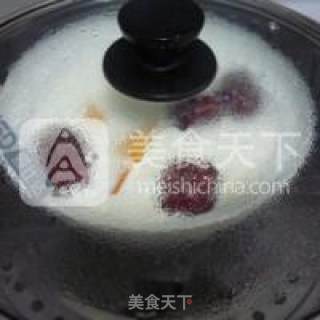木瓜红枣炖牛奶的做法步骤：3