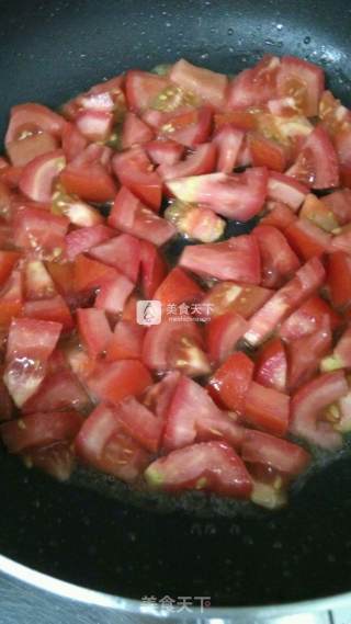 西红柿黄瓜炒年糕的做法步骤：7