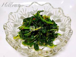 炝拌芹菜叶儿的做法步骤：6