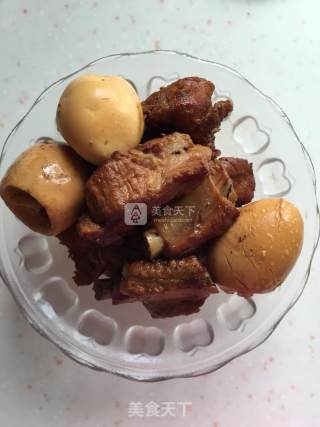 糖醋排骨卤蛋的做法步骤：9
