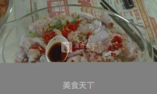 剁椒牛蛙蒸丝瓜的做法步骤：5