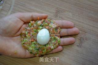 鸡蛋夹心丸子的做法步骤：5