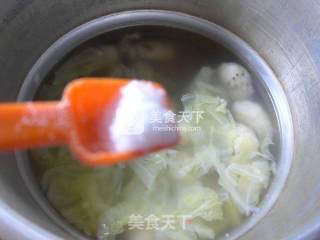 精火腿圆白菜芋艿子汤的做法步骤：10