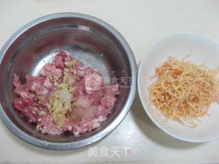 清蒸猪肉银鱼白菜的做法步骤：3