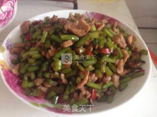 蒜苗炒肉的做法步骤：7