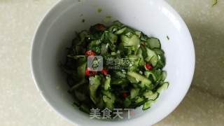 葱油黄瓜的做法步骤：7