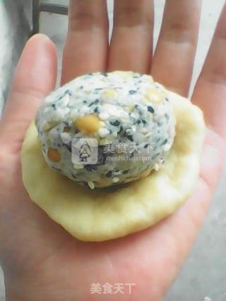花生芝麻馅月饼的做法步骤：10