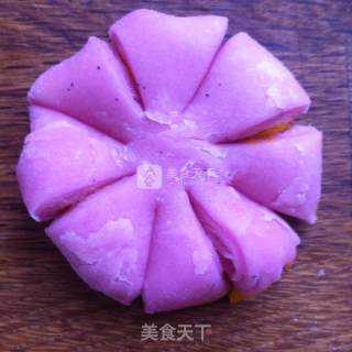 火龙果南瓜小花酥的做法步骤：13