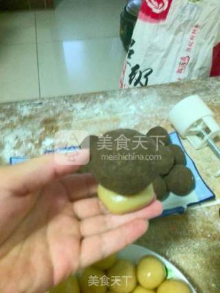 绿豆沙月饼的做法步骤：7