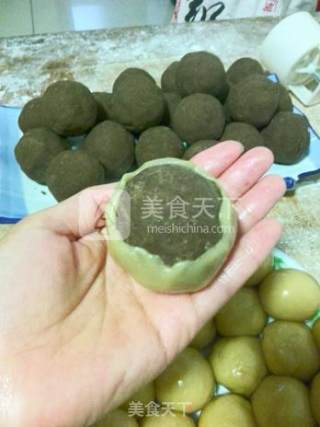 绿豆沙月饼的做法步骤：8
