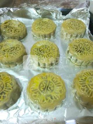 绿豆沙月饼的做法步骤：16