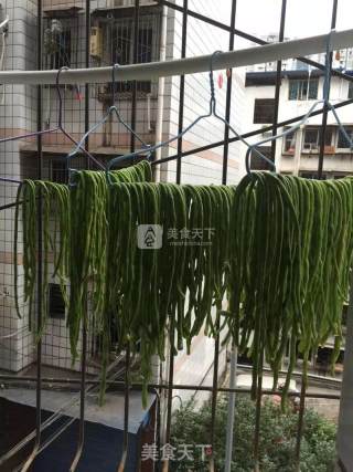 自制简易干豇豆的做法步骤：6