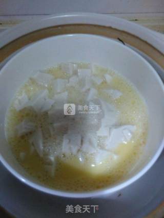 豆腐蒸蛋的做法步骤：4
