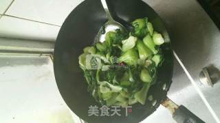 炝炒油菜的做法步骤：4