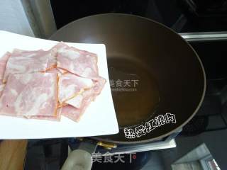 培根香菇油菜的做法步骤：4