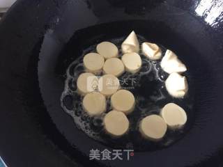 日本豆腐炒丝瓜的做法步骤：5
