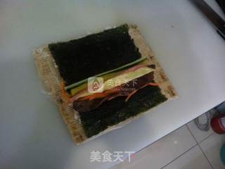 紫菜包饭 反包的做法步骤：2