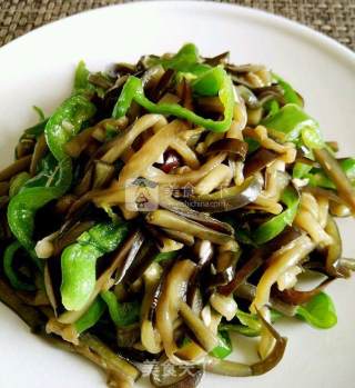 蒜香青椒茄条的做法步骤：8