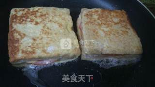 火腿西多士的做法步骤：9