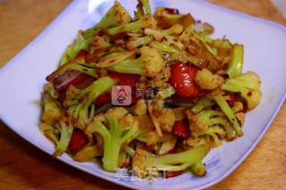 生炒有机菜花的做法步骤：5