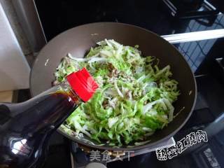圆白菜炒粉丝的做法步骤：9