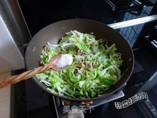 圆白菜炒粉丝的做法步骤：10