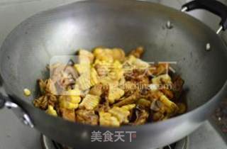玉米三杯鸡的做法步骤：9