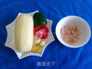 莲藕河虾仁的做法步骤：1