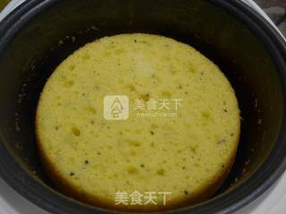 黑芝麻玉米面海绵蛋糕的做法步骤：13